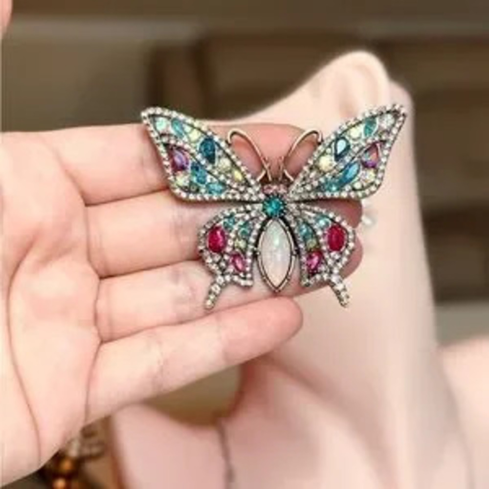 Multicolor Butterfly Brooch - Picture 8 of 9